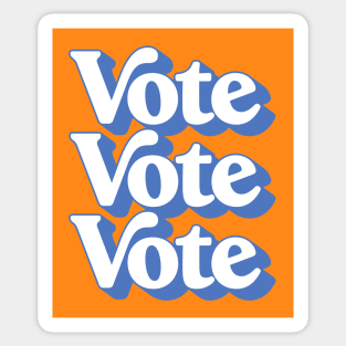 Vote ////// Election Retro Typography Design Sticker